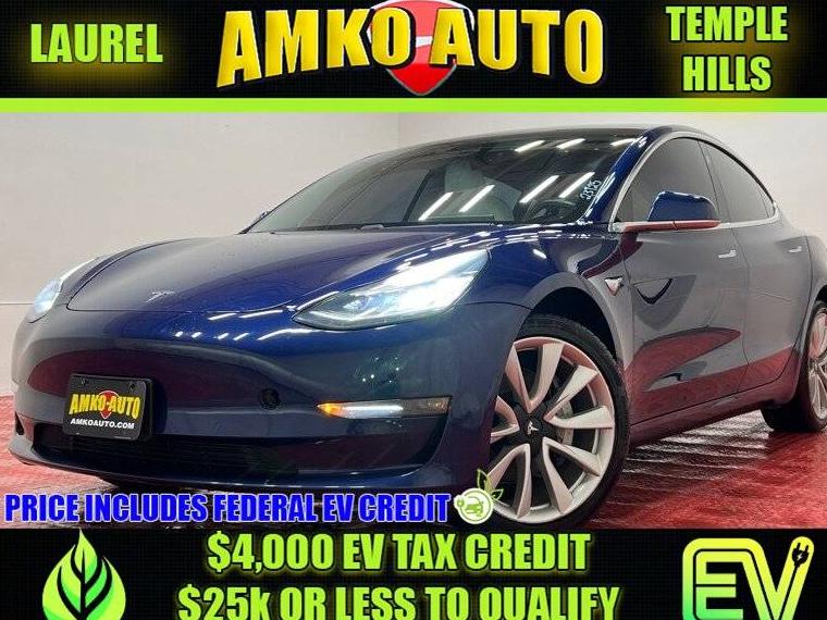 TESLA MODEL 3 2019 5YJ3E1EB9KF195499 image